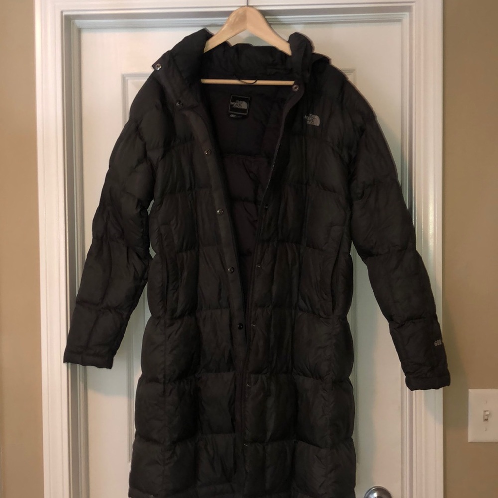 Long North Face winter coat